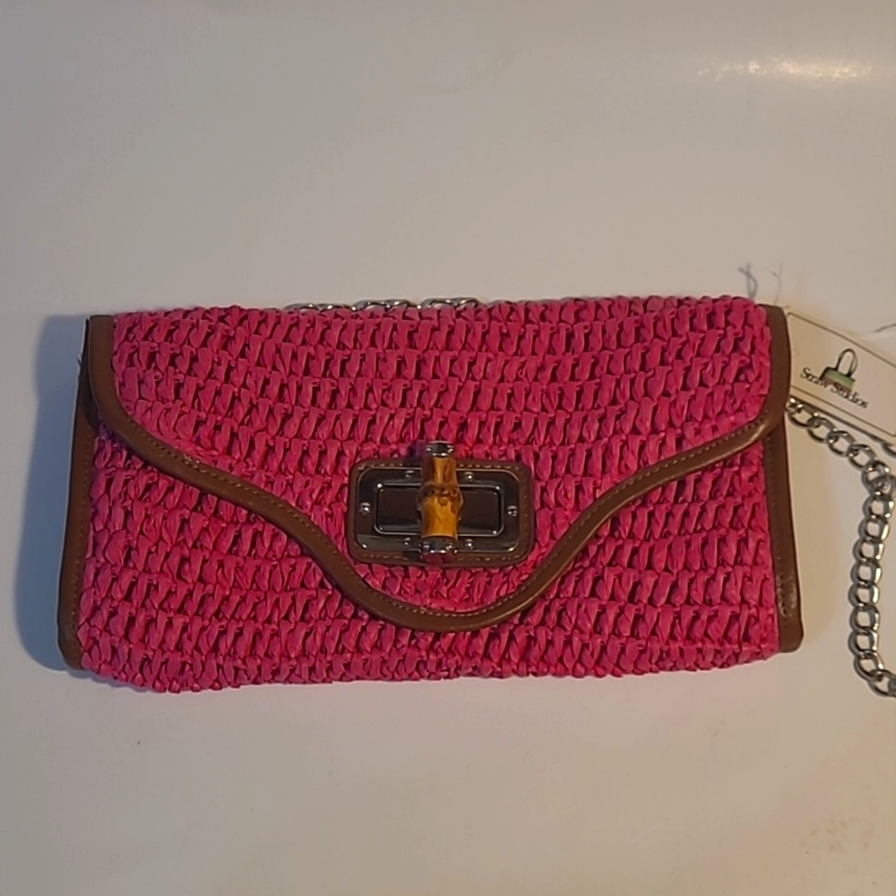 NWT Straw Studios clutch